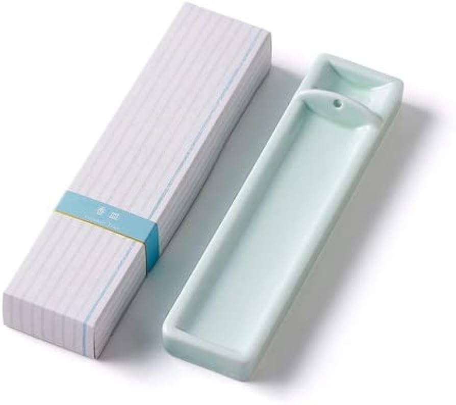 Amazon.co.jp: 香彩堂 ロング香皿 青磁│リラックス・癒しグッズ お香