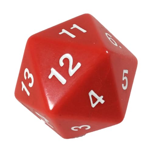 Koplow Games Red Jumbo Dice D20 Count Down 55mm Dice