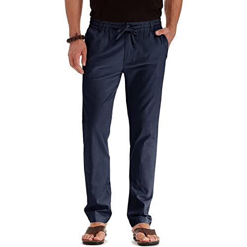 Casual Pants Have Elastic Waistband and Zip Fly with Adjustable Internal Drawstring for A Custom Fit for Men3