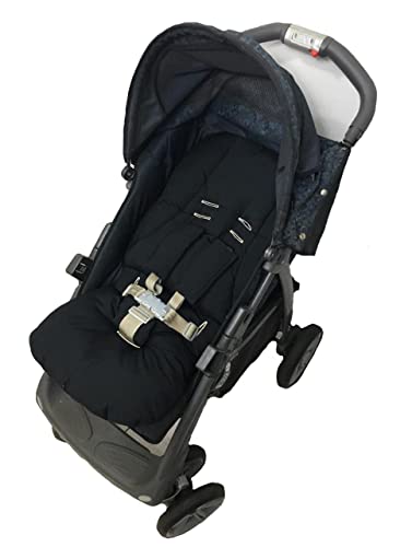 Colchonete para Carrinho de Bebê Universal Extra Macio (PRETO)