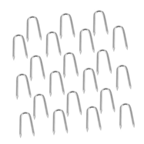 ULTECHNOVO 200pièces Clous De Clôture u Fixation Robuste Pour Grillage Clôtures Et Poulaillers Pour Jardins Fermes Et Chantiers