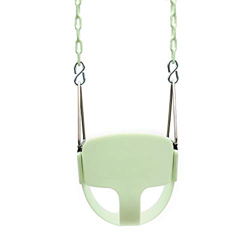 Noctilucent Swing Seat - Heavy Duty Chain Plastic Coated - Playground Swing Set Accessories Replacement