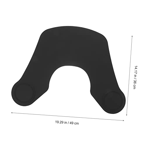 FRCOLOR Coiffeur Schneidekragen Schürzen Für Erwachsene Schneidkragen Für Friseur Haarschneidekragen Haarunterlage Latzschal Friseurbedarf Kragen Schwarz Farbschale Friseur