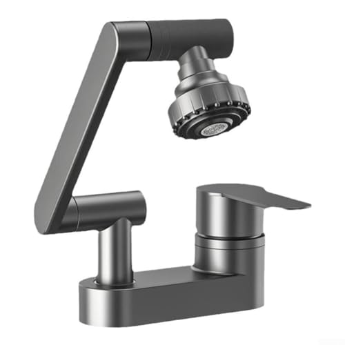 Robinet d'évier 360 avec mitigeur chaud froid pour trou 10-10.5 cm