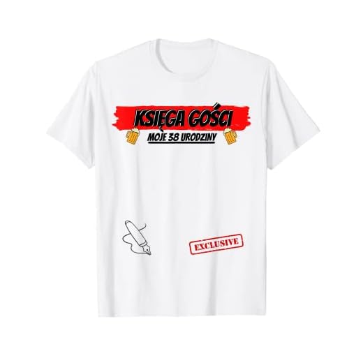 Libro de visitas Polaco Polonia Ksiega Gosci 38 años cumpleaños Camiseta