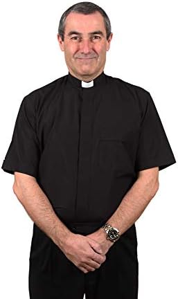 Men's Clergy Shirt - Tab Collar Short Sleeve