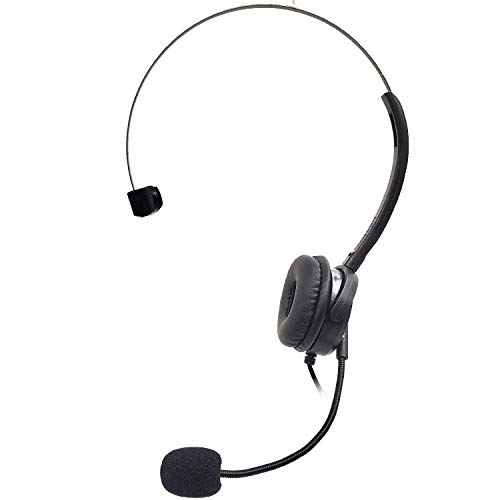 Gaming And Chatting Single Headset Over-Ear With Boom Microphone Foam Covered For Pc Laptops Phones Ps4 Xbox One/X Nintendo One Controllable Volume Light Weight 10Ft Cable #TOP5