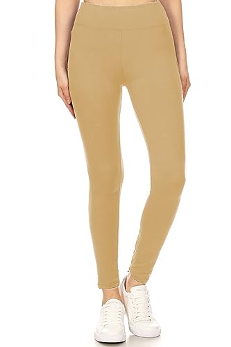 Image of Leggings Depot High Waisted Leggings for Women Buttery Smooth & Soft Women's Solid Yoga - Reg, Plus, 1X3X, 3X5X