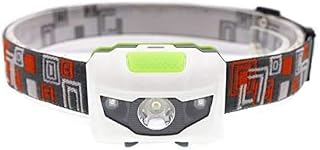 Linterna frontal de 4 modos Mini faro Ligero Impermeable LED Luz de la cabeza Lámpara de cabeza para acampar Viaje Mini Caminata Faros AAA Batería (Color de emisión: Blanco SIN caja), White No Box