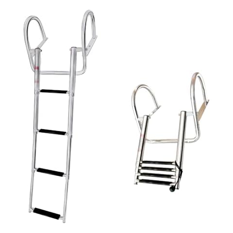 Mojiate 4-Step Telescopic Boat Ladder Cover
