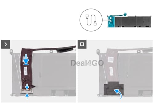 Cable de batería 450.0RV06.0001 soluciona problemas de carga en Alienware M16 R1 3