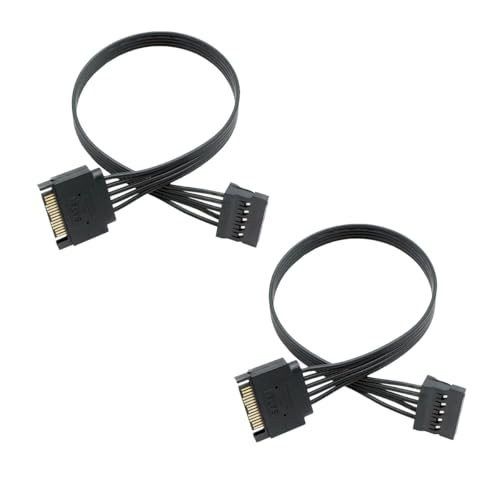 Cable de extensión de energía SATA 15 pines, 22 cm (3 unidades)