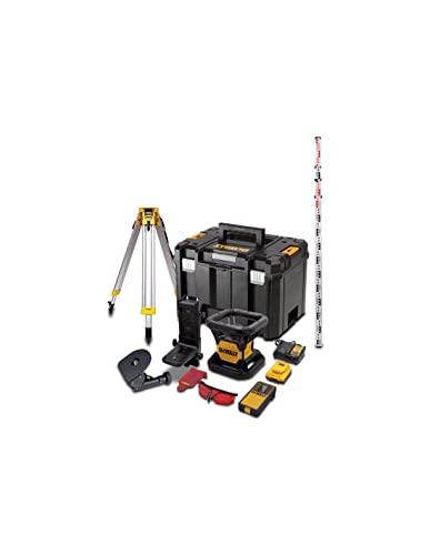 ¿Cuál es el mejor Nivel Láser Rotativo? 26 DEWALT DCK374D1R-QW - KIT. Láser Rotativo ROJO con batería 18V 2....