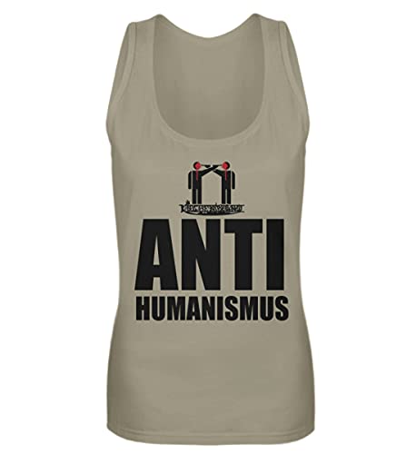 Débardeur Femmes Antihumanisme Vert S pour remplacer les hauts basiques sans personnalité