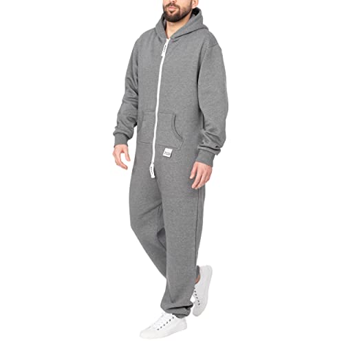 Basisstoff Sheeesh Herren Jumpsuit Dunkelgrau Gr. XXL