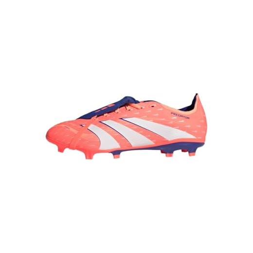 adidas Unisex Bota Predator League Fold-Over Tongue césped Natural seco/multisuperficie, Signal Coral/Cloud White/Beam Orange, 43 1/3