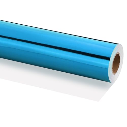 Papier cadeau bleu clair épais 120 GSM PATIKIL anti-déchirure mat