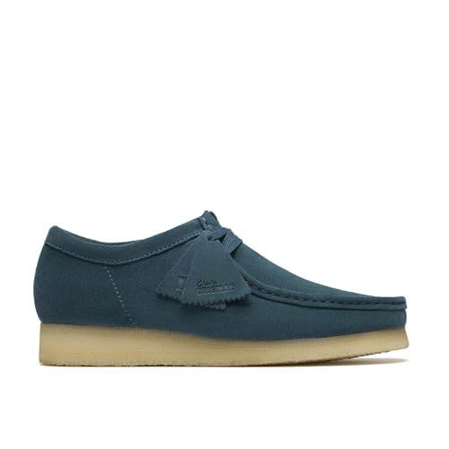 Clarks Clarks Mens Wallabee Mid Blue Oxfords & Lace Ups Casual Shoes 8