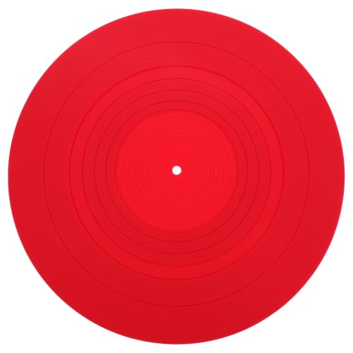 Alfombrilla para tocadiscos absorbente de vibraciones con silicona protectora de 295mm