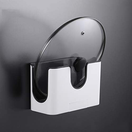 Pot Lid Holder Unperforated Pan Wall Mounted Storage Rack Kitchen Gadget Organizer Holders Accessories image 3