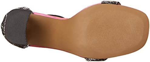 Betsey Johnson Women's Cicely Heeled Sandal, Black/White Multi, 7 | Image 3