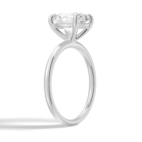 MSBLUE 2ct Solitaire Moissanite Engagement Ring for women, D Color VVS1 Clarity, 14K Gold Vermeil, Wedding Promise Ring4