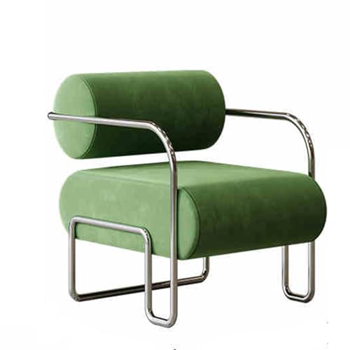 Miękkie wyściełane krzesło akcentujące w stylu retro, przytulne, tapicerowane krzesło do czytania do salonu, sypialni, domu, biura, stylowe siedzisko rekreacyjne dla komfortu i relaksu