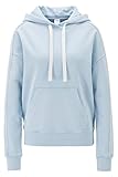 Ausschnitt: Mit Kapuze BOSS Damen Televi Kapuzen-Sweatshirt aus gebleichtem Baumwoll-Terry