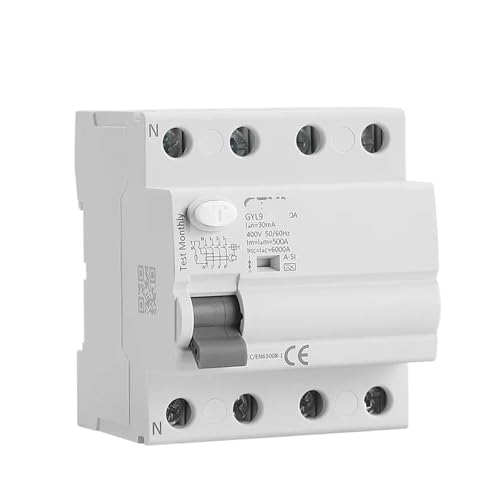 Disjoncteur électromagnétique GYL9 A-SI 4P 40A 30mA interrupteur différentiel type A