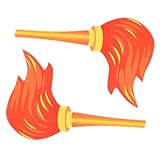 INOOMP 2pcs Themed Party Decor Simulation Toys Artificial Torch Toys Long Torch for Performance