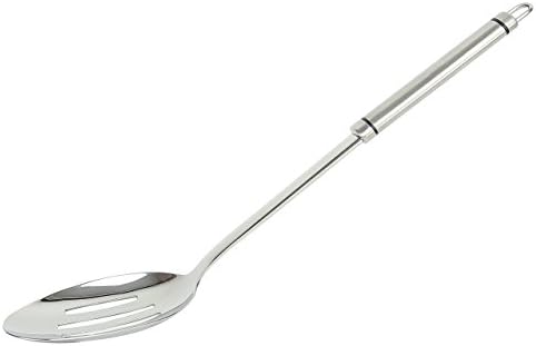 HeyLR Stainless Steel 18/8 Kitchen Utensil Tool Cooking Slotted Spoon With Ergonomic Handle