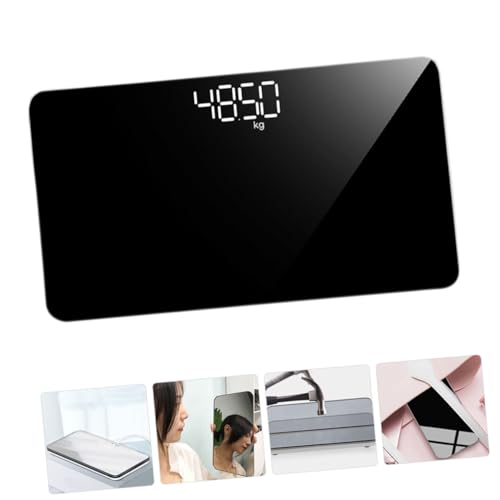 Pèse personne électronique antidérapant balance numérique miroir