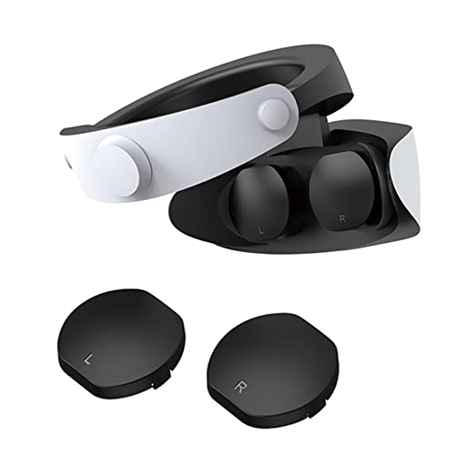 Qoosea Funda Protectora de Gafas para PS VR2, Silicona Cubierta Protectora de Lente PS VR 2, Tapa Protectora para Lente a Prueba de Polvo y Antiarañazos, Accesorios para Tapa de Gafas VR (Negro)