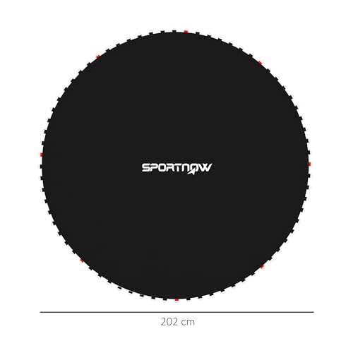 SPORTNOW Tapis de Rechange pour Trampoline Tapis de Saut de Remplacement, avec Outil de Traction à Ressort et Crochets en V (Ressort Non Inclus) – Image 6
