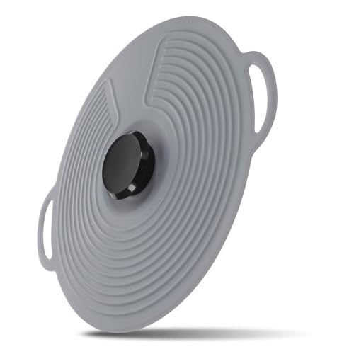 VOSAREA Tapa de Silicona para Cocina Reutilizable, Sellada y Resistente al Microondas, Tamaño Mediano, Material de Grado Alimenticio, Cubierta Creativa para Ollas y Recipientes, Uso