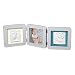 Produktbild Baby Art - Bilderrahmen dreiteilig mit Gipsabdruck und Foto für Baby Fußabdruck oder Handabdruck, My Baby Touch, abgerundet, farblich sotiert