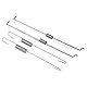 Yosoo 2 Sets Federn und Stäbe, für Geschwindigkeitsregler, Kabelkanal, für GX140, GX160, GX200, Motorzubehör