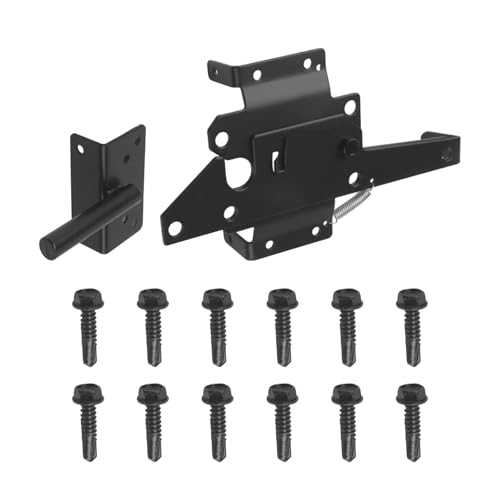 Loquet de portail autobloquant en acier au carbone robuste et durable