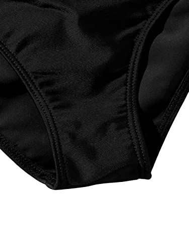 SHENHE Girl's 2 Piece High Waisted Swimsuit Drawstring Sport Bikini Sets Tankini Bathing Suits4