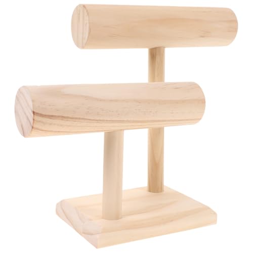 IMIKEYA Lot de 2 présentoirs en bois en forme d'animal - Pour bracelets, colliers et bracelets