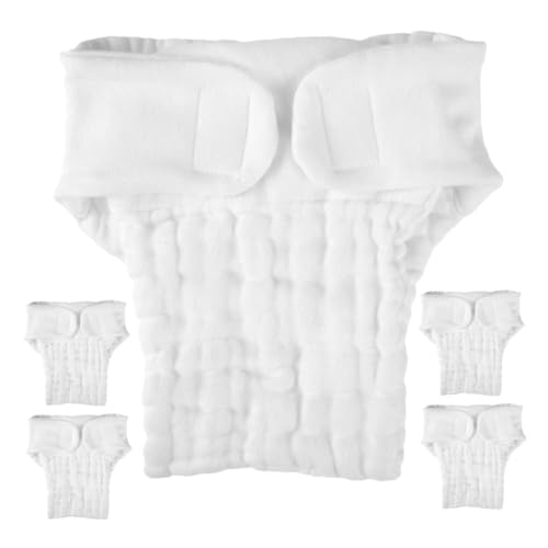 Healeved Reusable Baby Diapers 5 Pack Soft Cotton Nappy Inserts Newborn to Toddler Diapers Newborn Baby Nappy Liners Insert