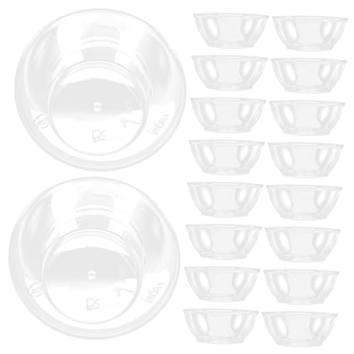 TOBBOMEY 100個 使い捨て透明硬質ボウル 多用途サラダボウル 軽量割れにくい食品 容器 パーティー キャンプ 宴会対応