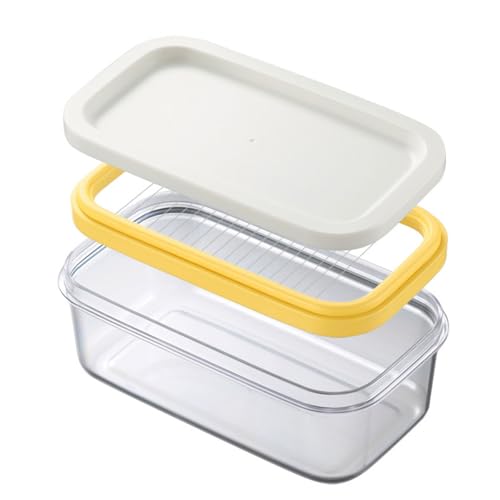 2 in 1 Butter Slicer Saver Keeper Case Butter Container Storage with Lid