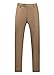 UNINUKOO Mens Suit Slim Fit 1 Button 2 Piece Wedding Party Holiday Solid Color Tux Suits for Men US Size 32 Khaki