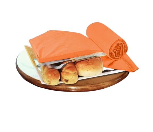 MF Flour Sack Kitchen Towels (Orange, 12 Pack), 100% Cotton 28 x 28 Inches Cloth Napkins, Multi Purpose Dish Cloth - Image 3
