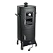Propane Smoker with Cover, Vertical Meat Gas Smoker Grill Outdoor Heavy Duty 3 Removable Smoking Racks, Black