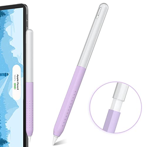 NIUTRENDZ Ultra Thin Case for Apple Pencil 2nd Generation Grip Cover Accessories Translucent Duotone Design Compatible with Magnetic Charging and Double Tap (Apple Pencil 2nd Generation