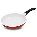 Antihaftbeschichtete Kupferbratpfanne mit Keramikbeschichtung und Induktionskochen, ofen- und spülmaschinenfester Keramikpfanne (Size : B) (B)
