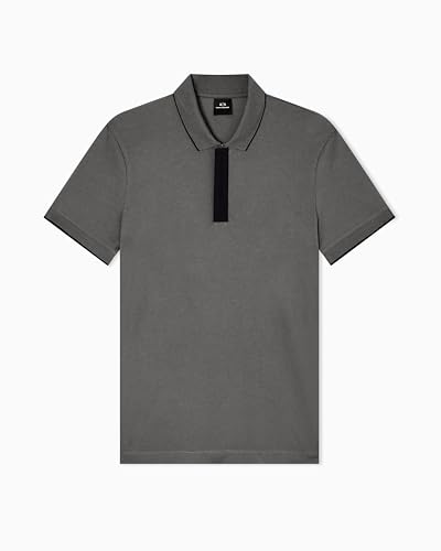Armani Exchange Men's Essential, Covered Closure down Side Logo Patch Trenchcoat, Blue, S – Ansicht 4