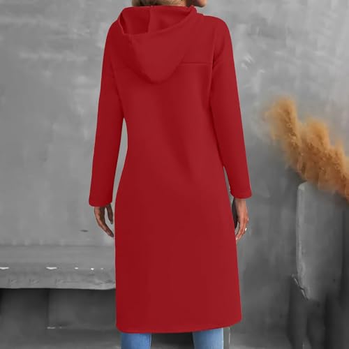 Sweatshirt avec poche cordon de serrage coupe longue - 3